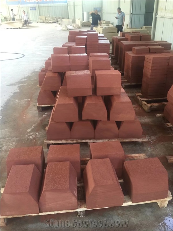 Chinese Red Sandstone Tiles Various Finishings Available 