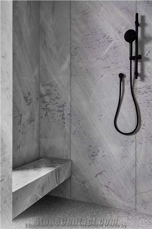 Greece Van Gogh Grey Marble Slab for Walling Flooring Tiles 