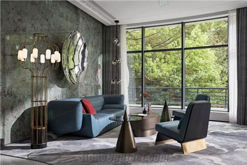 Luxury Amazon Green Quartzite For Interior Decoration