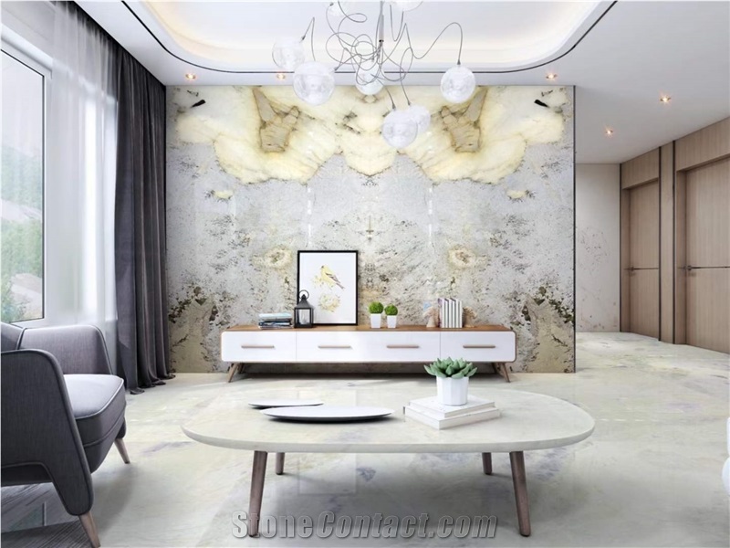 Luxury Decor Pandora White Ivory Beige Granite Wall Panels 