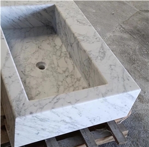 Natural Stone Bianco White Cararra Vanity Tops