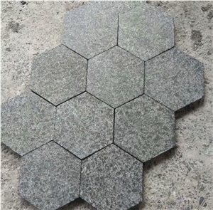 Orginal G684 Black Basalt Hexgaon Walkway Pavers