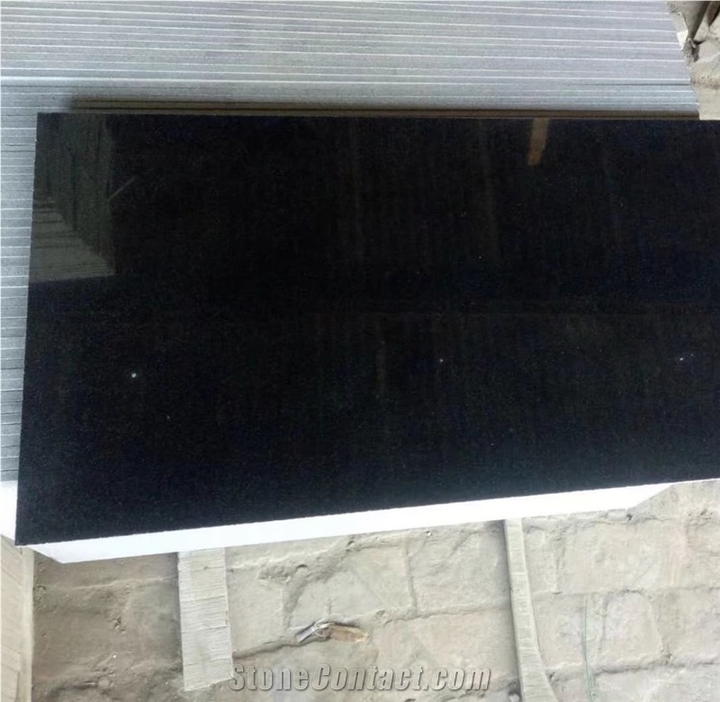 Shanxi Black Granite China Absolute Black Granite Slabs Tile