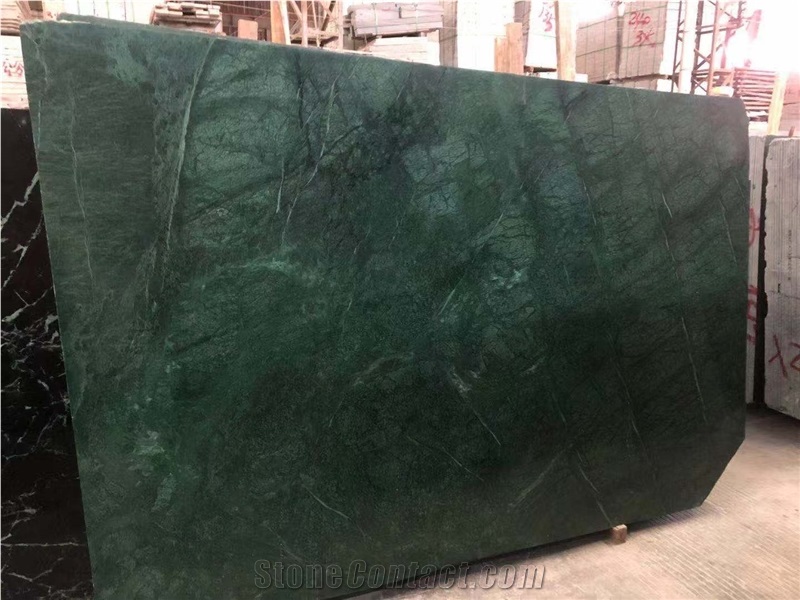 Verde Guatemala Dark Green Marble Polished Slabs and Tiles