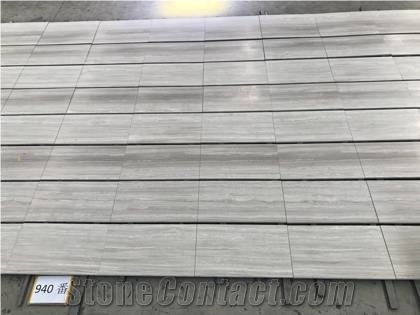 Wooden white marble tiles for wall decoration