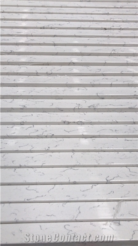 Carrara White Artificial Quartz