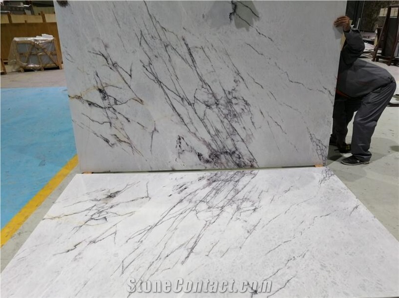 Milas White Marble backlight thin panel for  interior wall