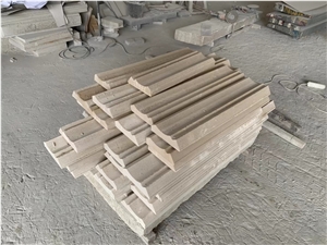 natural limestone beige stone carving Molding, Borders