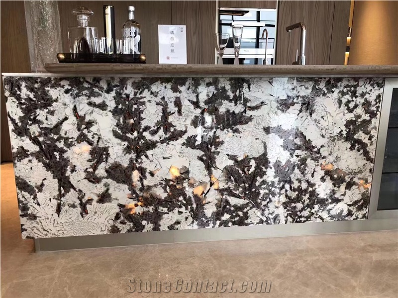 Silver Bianco Antico Granite Slabs for Interior Wall Decor