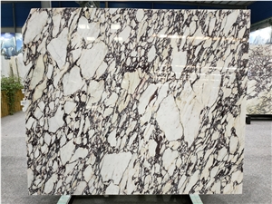 Calacatta Purple Lily Flower Lilac Marble Slabs,Luxury Stone