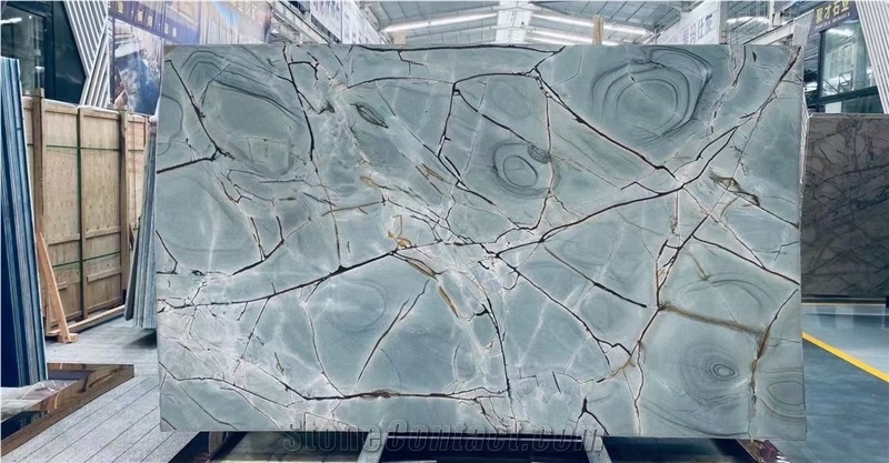 Deep Blue Roma Brazil Quartzite 20Mm  Slabs For Flooring
