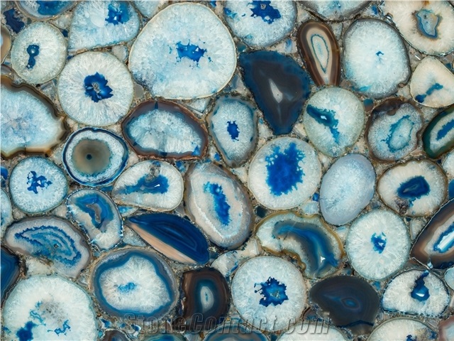 blue-agate Semiprecious Stone