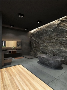 China grey marble stone bathtub