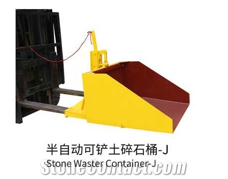 Stone Waster Container Self Dumping Dumpster Model J
