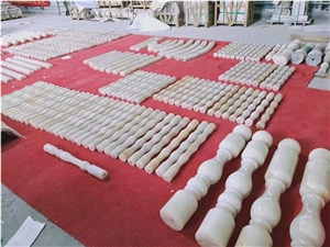 White Onyx column shaft for decoration