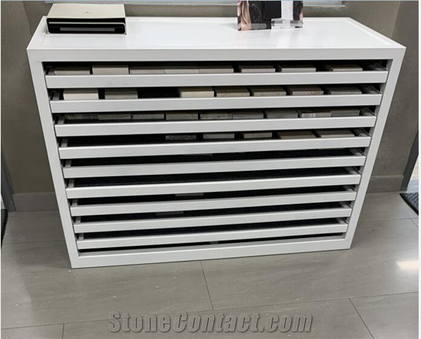 Showroom Granite and Marble Stone Display Drawer Shelf 
