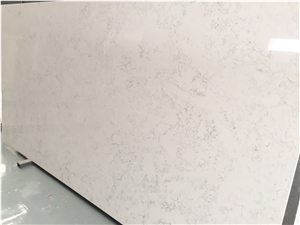Affordable Carrara White Quartz Slab Countertop-3056