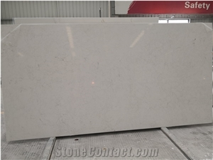 Artificial Carrara White Quartz Slab Countertop-3026
