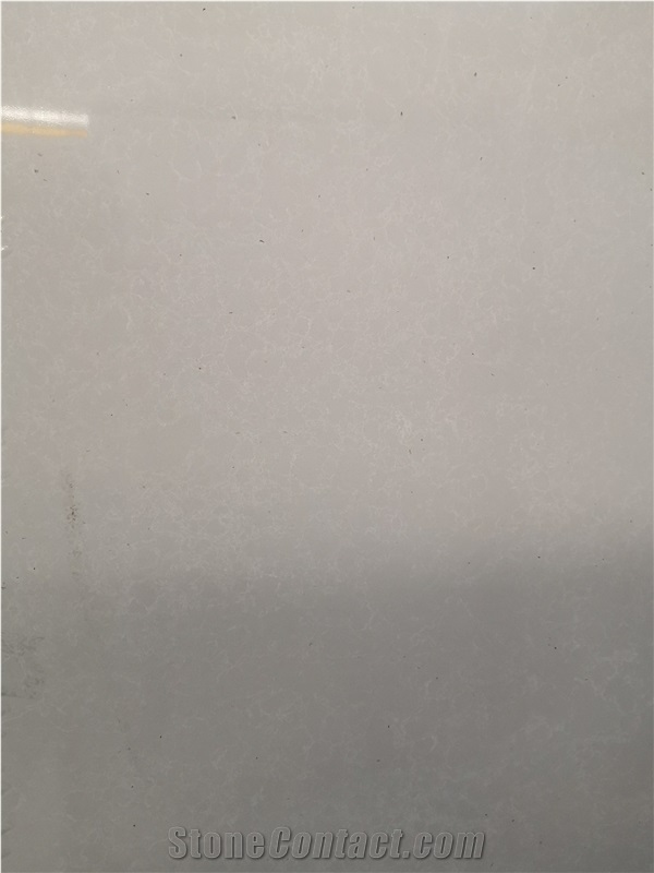 Carrara White Series Quartz Slab For Wall Cladding-3046