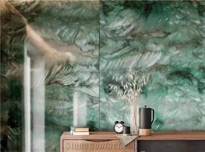 Brazil Royal Green Marble Polished Big Slabs & Tiles