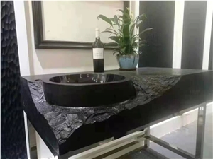 China Dark Jade Marble Polished Bathroom Countertops