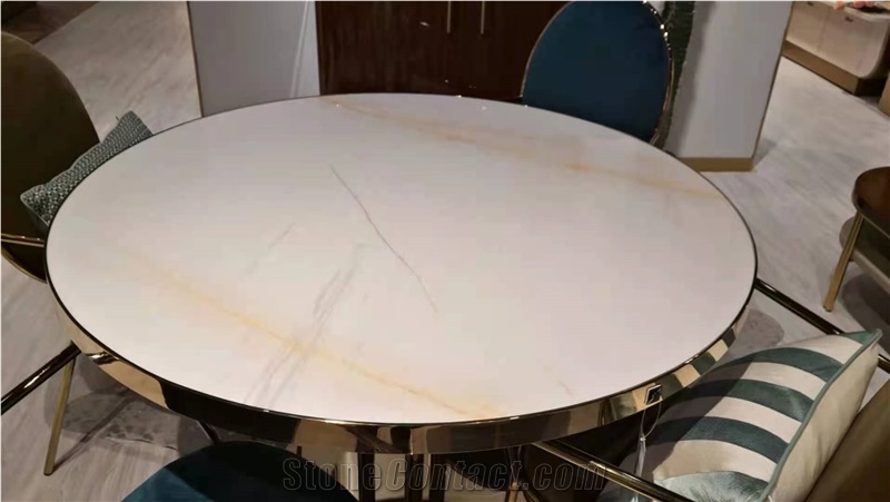 China Red Line White Jade Marble Polished Countertops