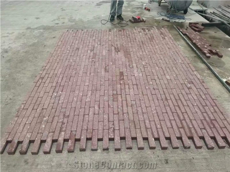China Red Rhyolite Flamed Wall Slabs & Floor Tiles