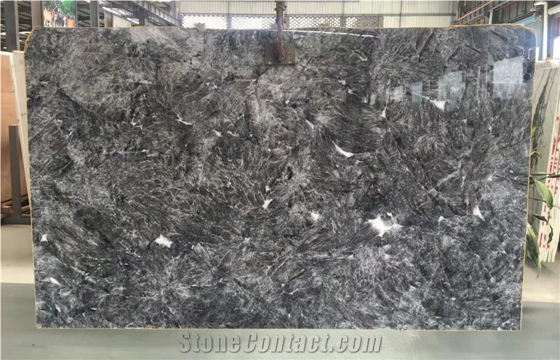China Snow Mountain Black Fox Marble Polished table