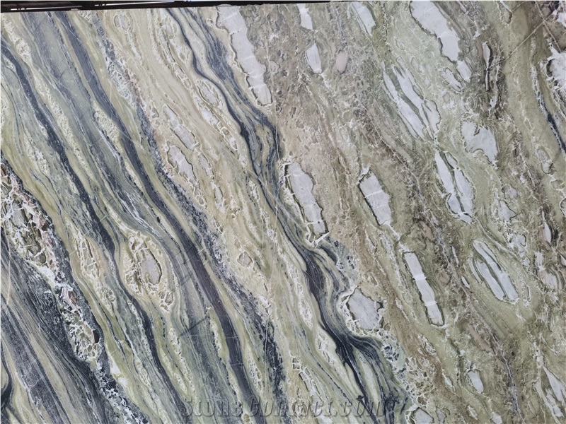 China TwiLight Green Marble Polished Big Slabs &Floor Tiles