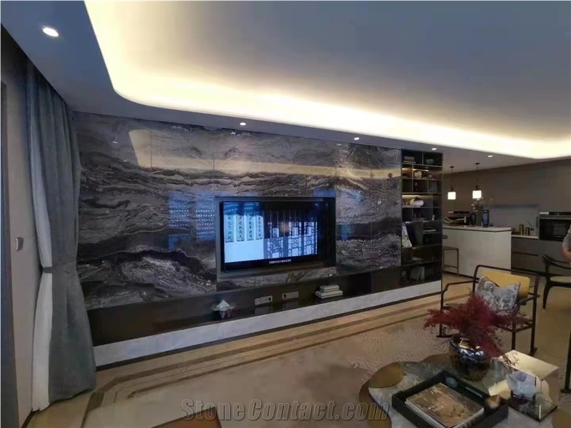 Italy Venice Brown Marble Polished Wall Covering Tiles