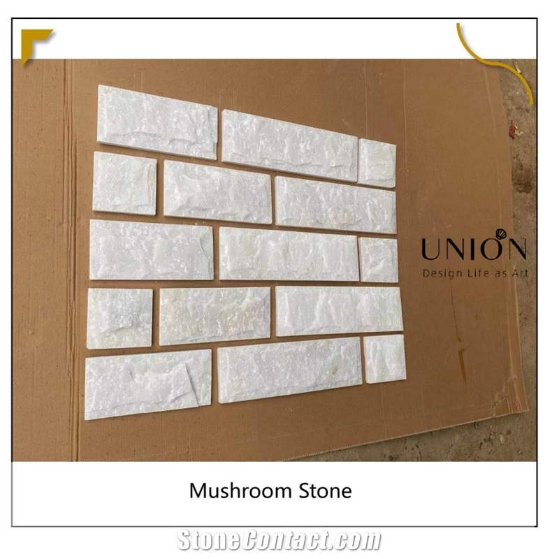 China Natural Slate Mushroom Tiles Stone Wall Veneer