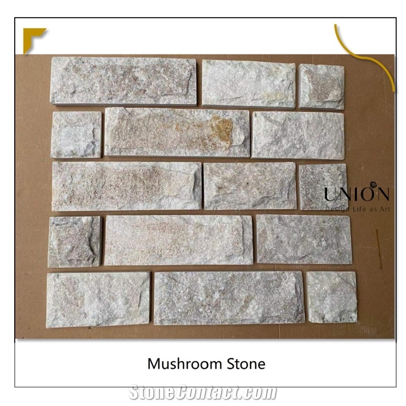 Golden Line Quartzite Wall Cladding Stacked Stone Ledge