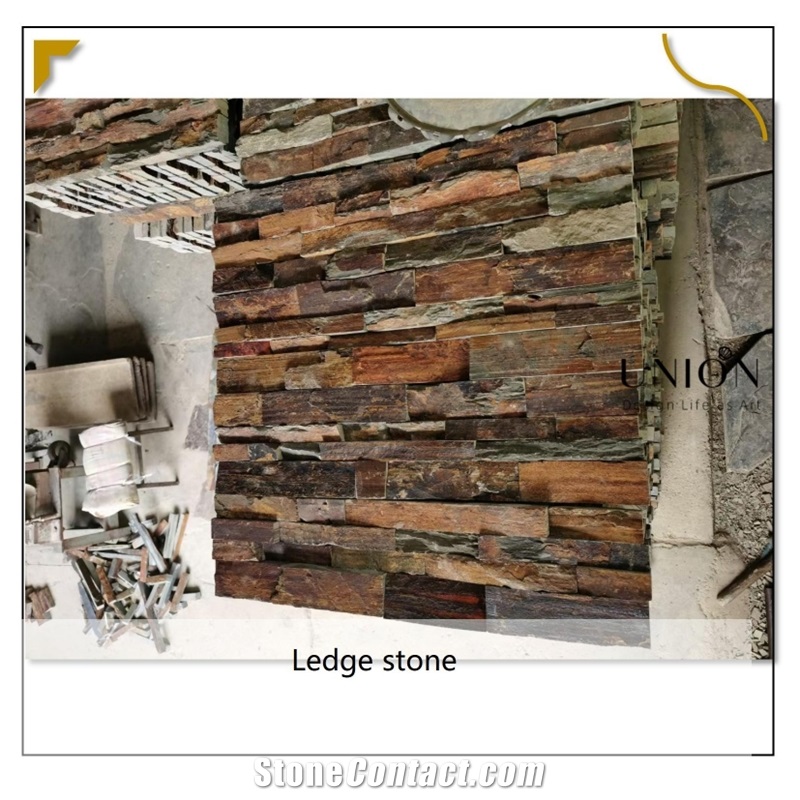 Natural Rusty Slate Exterior Ledge Stone Rock Veneer