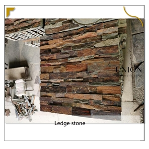 Natural Rusty Slate Exterior Ledge Stone Rock Veneer
