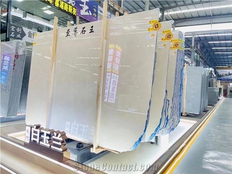 Top Quality Aron White Marble Bai Yu Lan Slab Tile