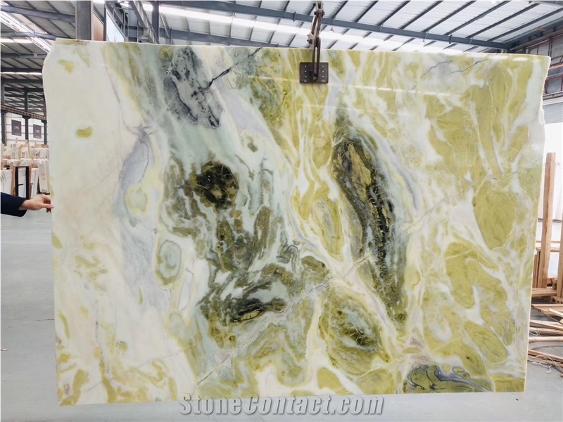 Wizard Of Oz Green Marble Slab Tile