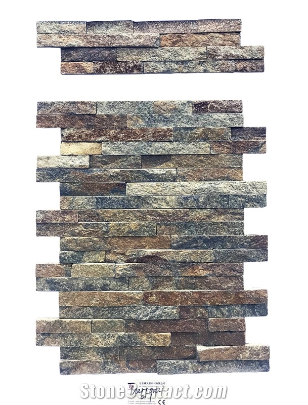 Rust Thin Stone Veneer, Stacked Stone Veneer, Cultured Stone