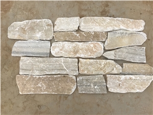 White Split Loose Wall Stone Cladding  Exterior Tiles