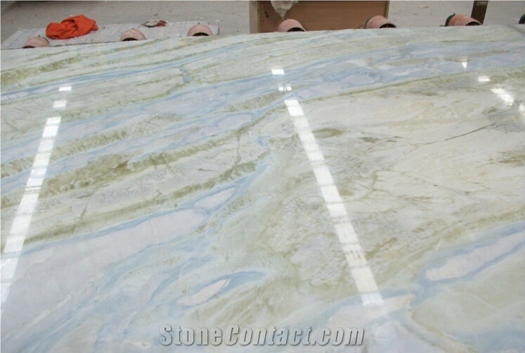 PFM Villa Home Decor Luxury Blue Jade Stone Marble Table Top