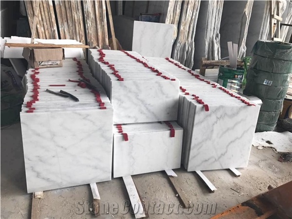 Polished Guangxi White Marble Slab Price
