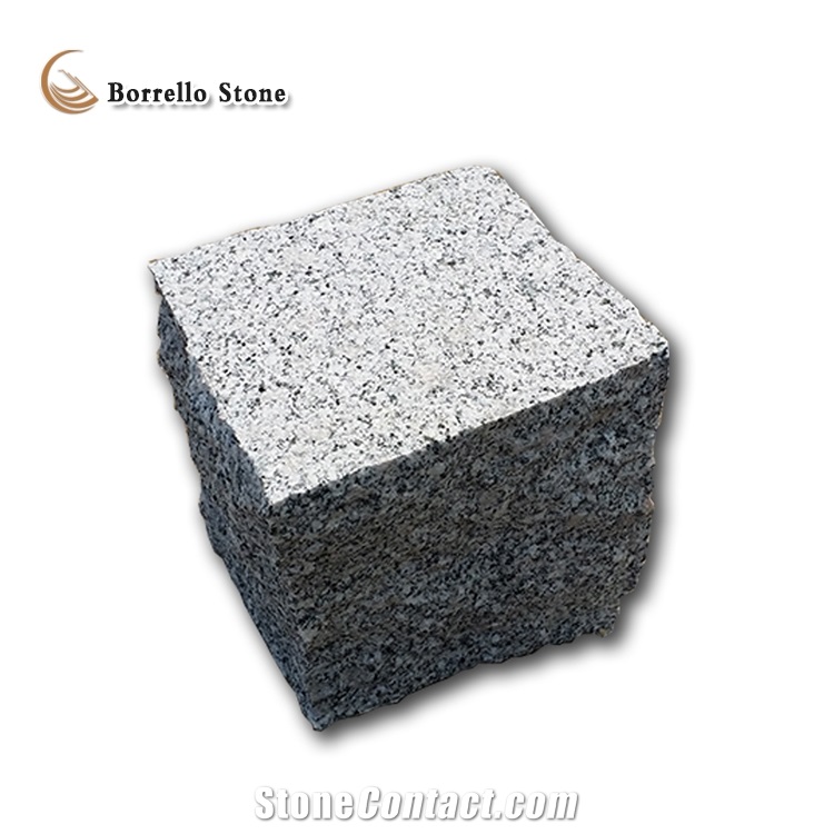 Split Face Grey Granite Paving Cube