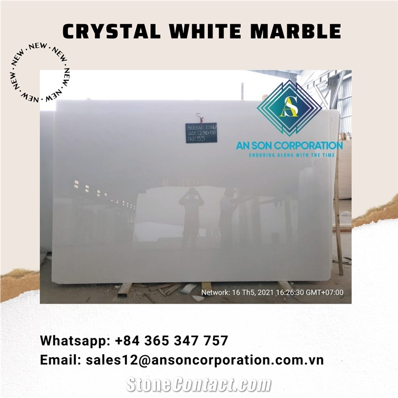 Big Sale Big Discount For Crystal White Marble Slab