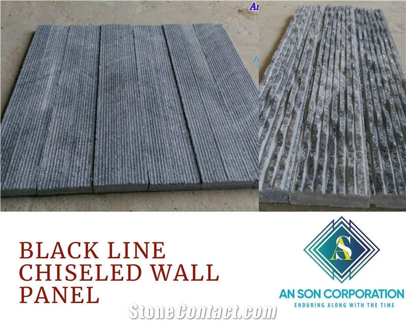 Black Line Chiseled Wall Panel - Hot Promotion In October 