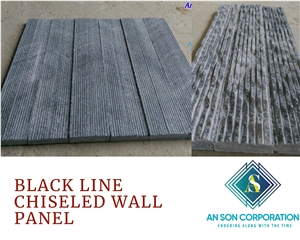 Black Line Chiseled Wall Panel - Hot Promotion In October