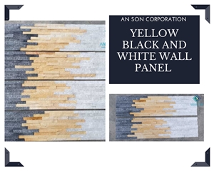 Hot Product - Black Yellow And White Wall Panel