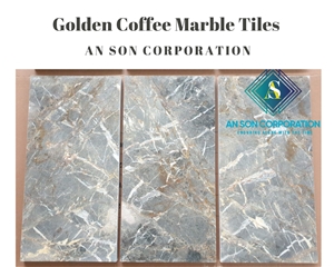 Hot Promotion - Golden Coffee Marble Tiles 
