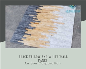 Hot Sale - Black Yellow And White Wall Cladding