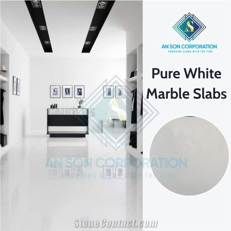 Hot Sale Hot Discount Pure White Marble Slab For Floor 