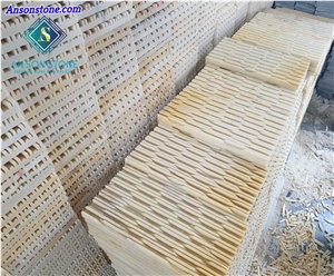 Yellow Comb Wall Panel