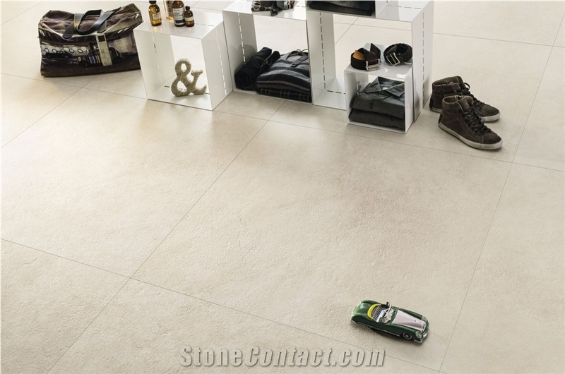 Beige Sintered Stone Imported From Italy For Clothing Store
